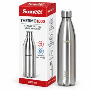 Sumeet Thermo1000 Stainless Steel Vacuum Flask 1 Litre – Hot & Cold Water Bottle
