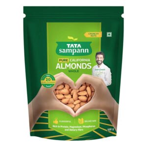 Tata Sampann Pure California Whole Almonds 500g – Premium Badam