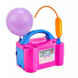 Party Propz Electric Balloon Pump 600W – Dual Nozzle Pink Balloon Inflator