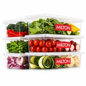 Milton Cryo Fridge Storage Boxes Set of 6 – 1500ml Stackable Containers