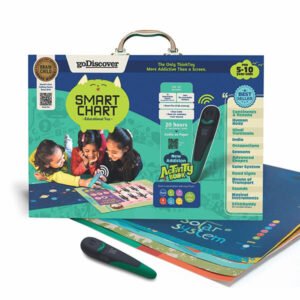 goDiscover Smart Learning Charts with Talking Pen for Kids – 12 Interactive Educational Charts, Ages 5–10