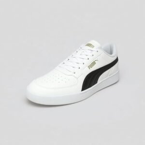 PUMA Court Curves Unisex Sneakers – White & Black Casual Shoes