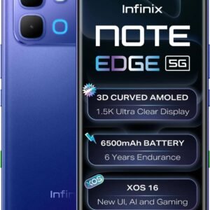 Infinix Note Edge 5G Smartphone – 6GB RAM, 128GB Storage, Stellar Blue