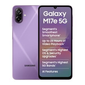 Samsung Galaxy M17e 5G Smartphone – 6GB RAM, 128GB Storage, Vibe Violet