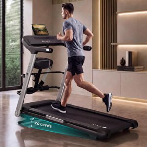 Fitkit Pulse Run Pro 6HP BLDC Treadmill – 150kg Max Load, 20-Level Auto Incline, 15km/h Speed